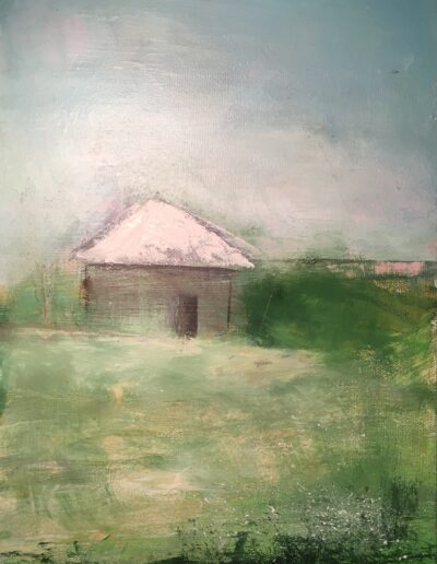 Green Field, acrylic on canvas, 9 x 12