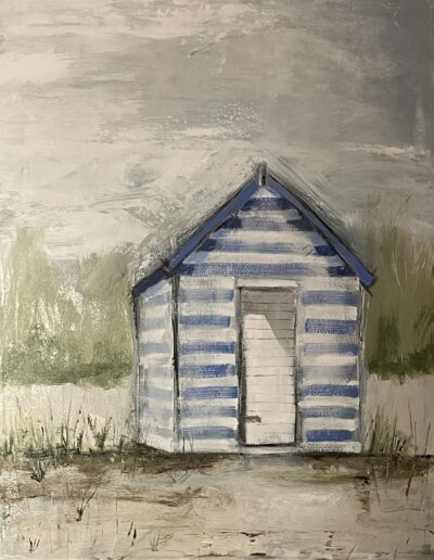 "Beach Hut 2", 22 x 28"