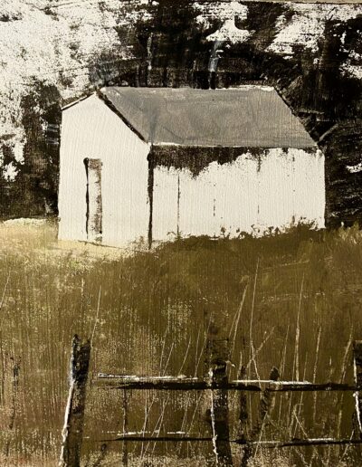 “Scratch House”, 10 x 10”